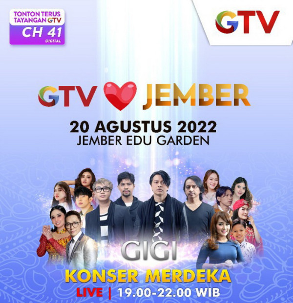 Hari Ini! GIGI, Dewi Perssik hingga Iis Dahlia Ramaikan Konser Merdeka Persembahan GTV