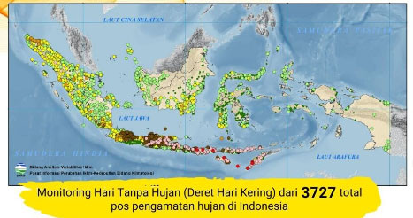 BMKG: 75,51% Wilayah Indonesia Sudah Mengalami Kemarau