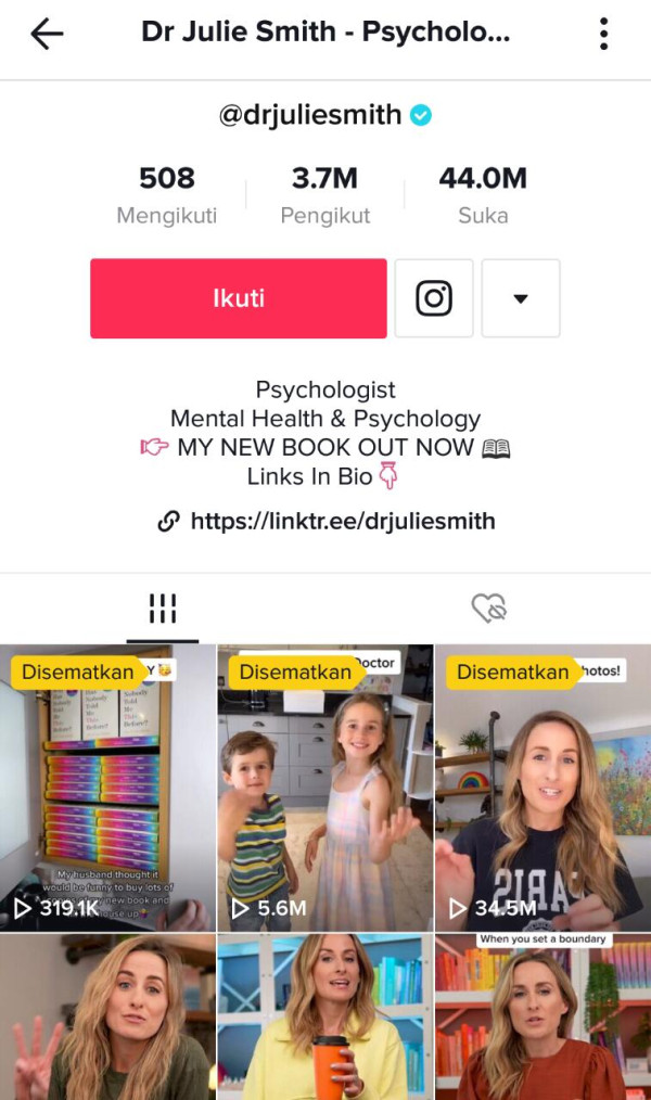 5 Akun TikTok dengan Konten Kesehatan Mental