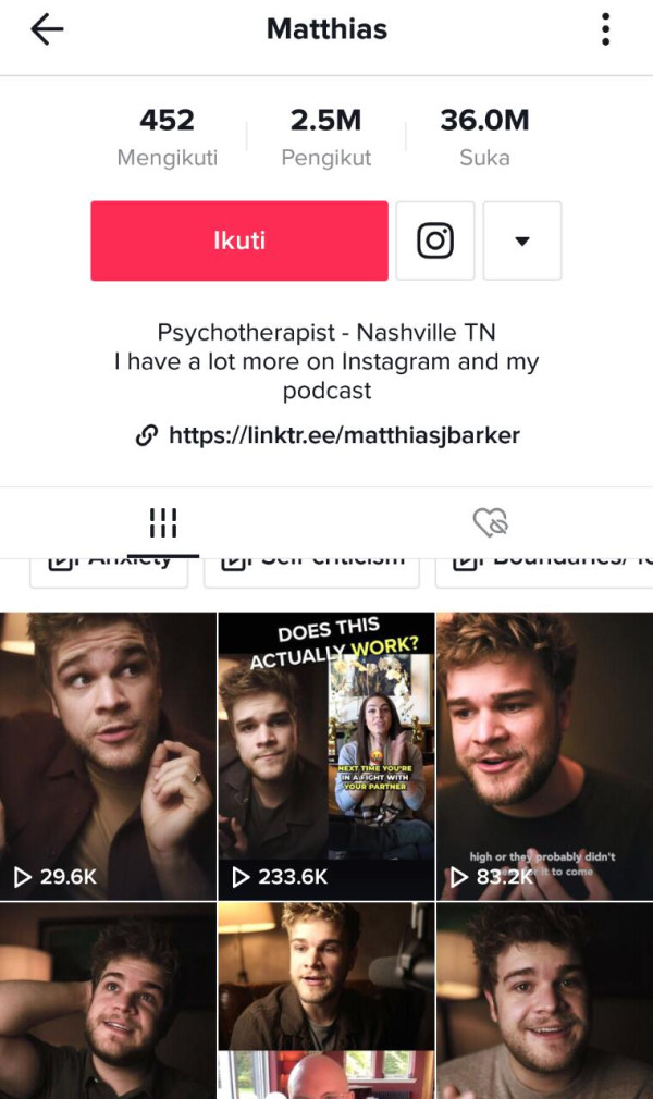 5 Akun TikTok dengan Konten Kesehatan Mental