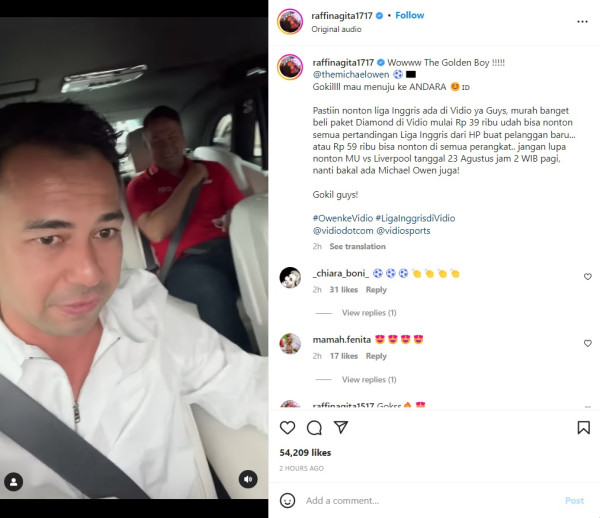 Raffi Ahmad Undang Michael Owen ke Ulang Tahun Rafathar