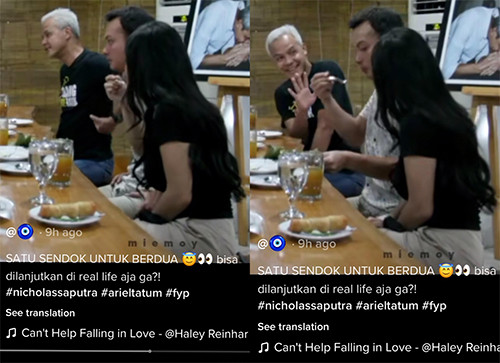 Ariel Tatum dan Nicholas Saputra Makan Satu Sendok Berdua, Netizen Auto Baper