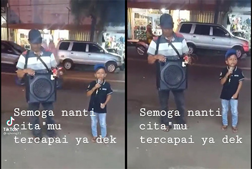 Viral! Kisah Farel Prayoga Ngamen di Depan Konter HP, Netizen Terenyuh