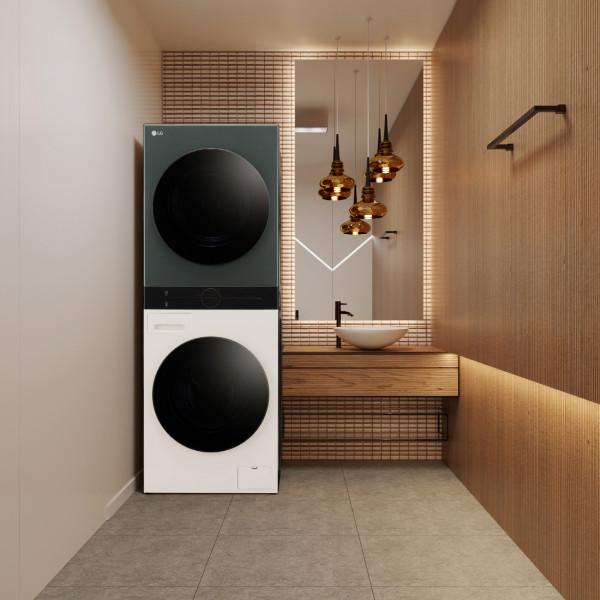 LG WashTower Compact, Mesin Cuci dan Pengering Berdesain Menara