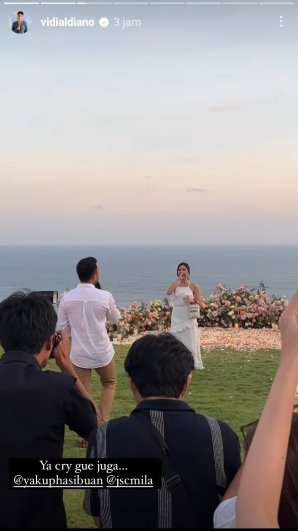 Jessica Mila Dilamar Yakup Hasibuan, Tangis Vidi Aldiano Pecah