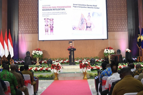 Menkumham Yasonna Laoly Dorong Pemprov Papua Gali Potensi Kekayaan Intelektual Personal dan Komunal