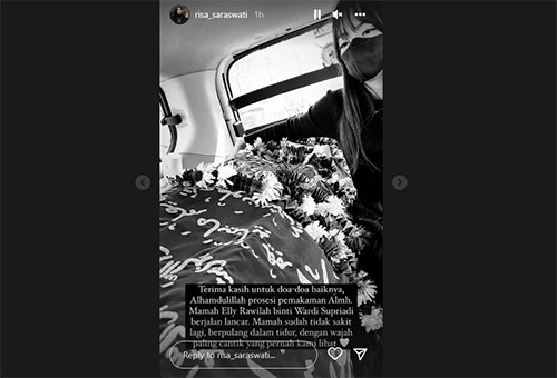 Kabar Duka, Ibunda Risa Saraswati Meninggal Dunia