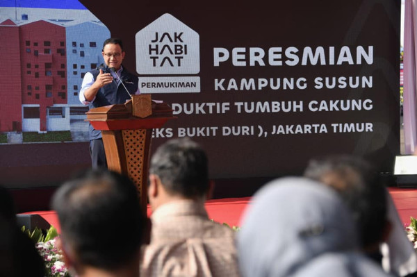 Anies: Kampung Susun Produktif Tumbuh Cakung Wujud Sejarah Panjang Perjuangan Warga Bukit Duri