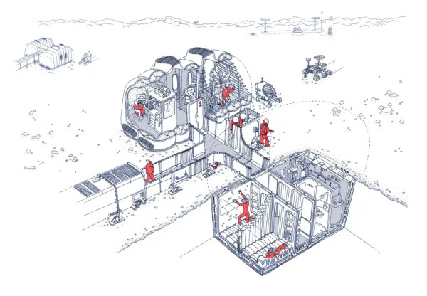 Rumah Balon Berwarna Emas Ini Didesain untuk Tinggal di Planet Mars
