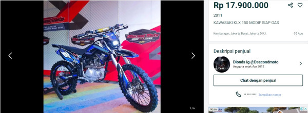 Ini Pilihan Kawasaki KLX Bekas di Bawah Rp20 Juta, Siap Ajak Anda Berpetualang