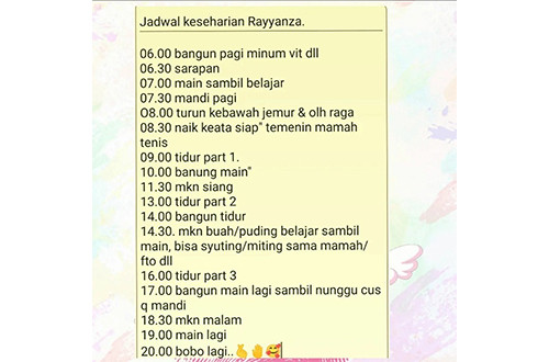 Rayyanza Anak Raffi Ahmad yang Masih Bayi Punya Jadwal Harian Padat, Ini Rinciannya