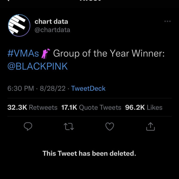 Media Salah Beritakan Kemenangan BLACKPINK di MTV VMA 2022