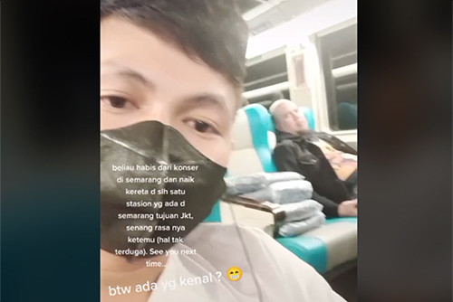 Viral! Momen Pria Bertemu Ahmad Dhani di Kereta, Netizen Kira Saipul Jamil