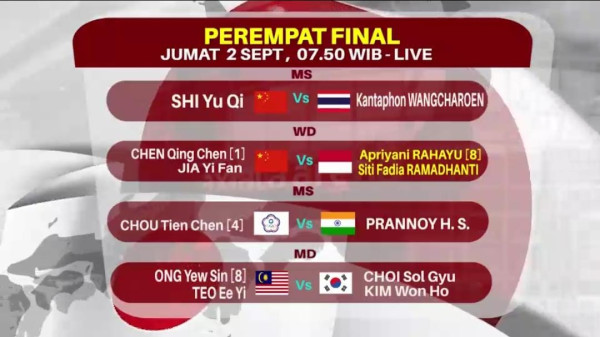 Hari ini! 5 Wakil Indonesia Siap Berlaga di Perempat Final Japan Open 2022