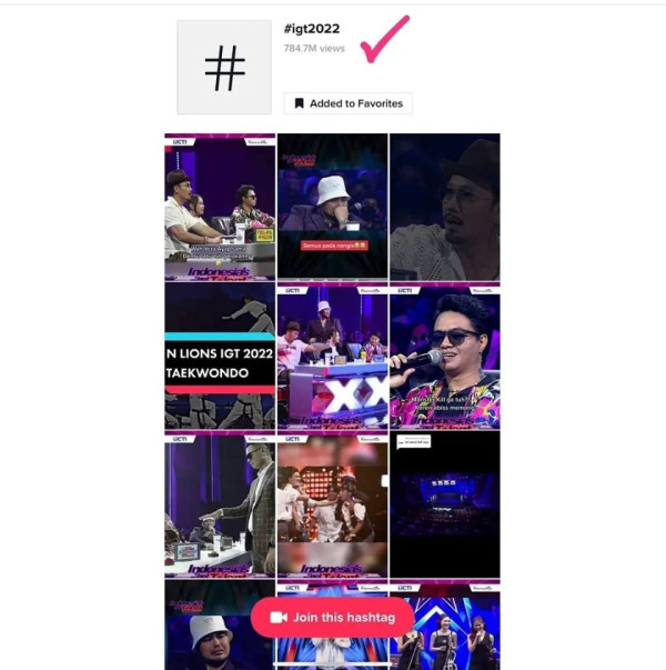 Cuplikan 8 Episode Indonesia’s Got Talent Capai 785 Juta Views di TikTok
