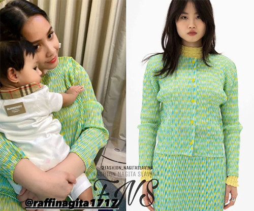 Nagita Slavina Datang ke Arisan Pakai Outfit Mirip Tikar Plastik, Harganya Capai Rp9,1 Juta