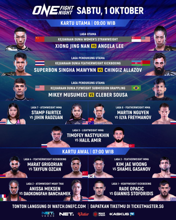 Bos ONE Championship Janjikan Banyak KO di ONE Fight Night 2
