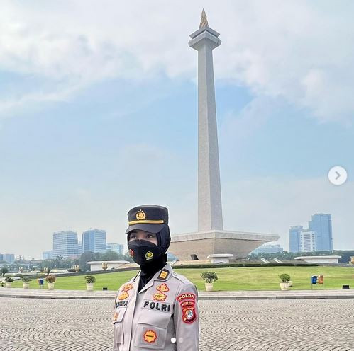 Makin Cantik! AKP Rita Yuliana Berhijab dan Pakai Baju Dinas Reskrim Polda Metro Jaya