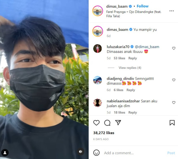 Dimas Ahmad Pamer Jualan Bakso di Pinggir Jalan, Netizen Pertanyakan Ruko yang Diberikan Raffi