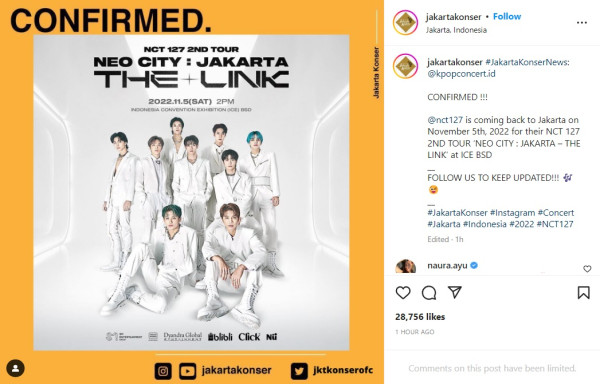 NCT 127 Kembali Gelar Konser di Indonesia, Catat Tanggalnya!