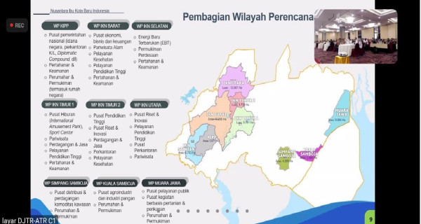 Kementerian ATR/BPN Petakan Enam Wilayah Pembangunan IKN Nusantara