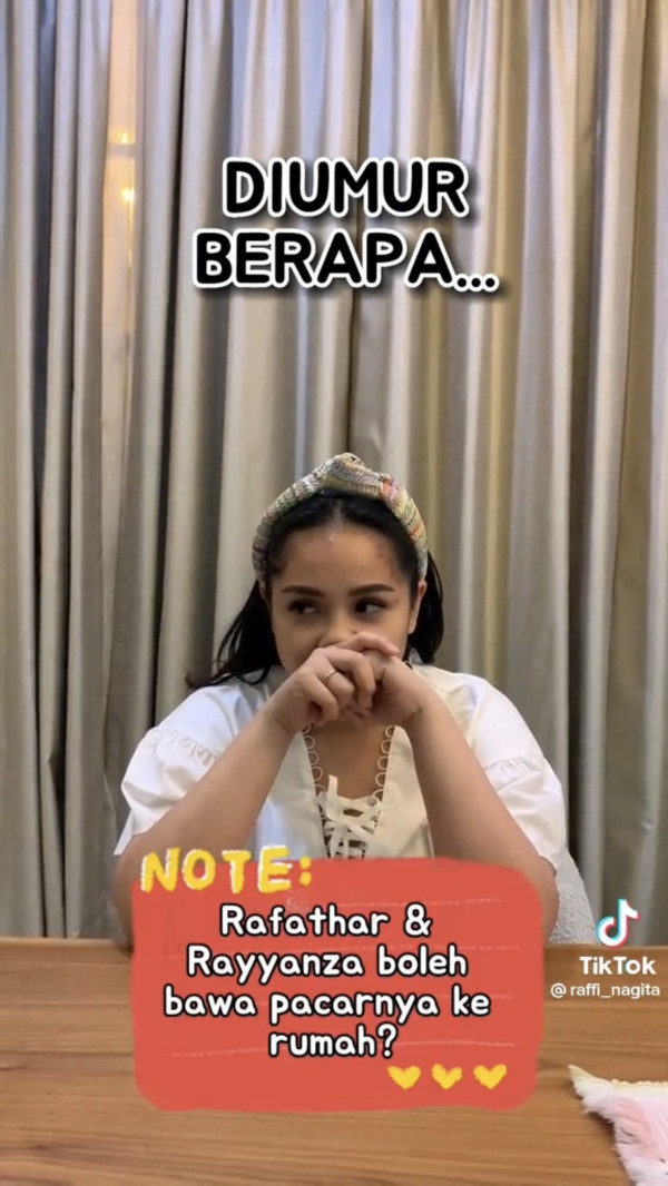 Nagita Slavina Izinkan Rafathar dan Rayyanza Bawa Pacar ke Rumah di Usia Segini