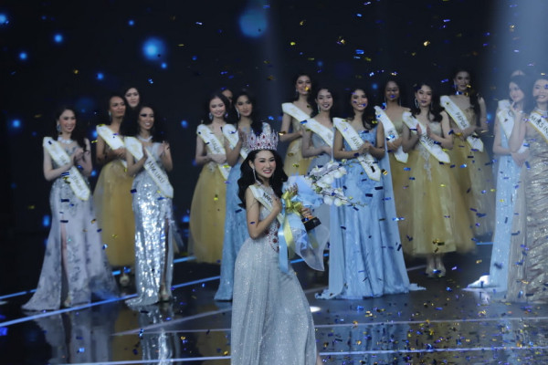 Selamat! Audrey Vanessa Raih Mahkota Miss Indonesia 2022