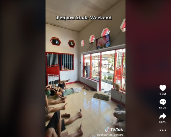 Viral! Video Kehidupan di Penjara, Narapidana Nobar Upin & Ipin saat Weekend