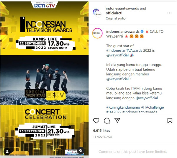 WayV Bakal Tampil Ramaikan Indonesian Television Awards 2022