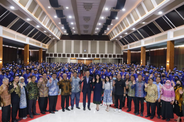 Hadiri Ordik Universitas Budi Luhur, Ini Pesan AHY ke Mahasiswa Baru