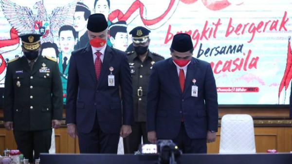Peringati Hari Kesaktian Pancasila, Ganjar Ajak Bersatu Hadapi Ketidakpastian Global