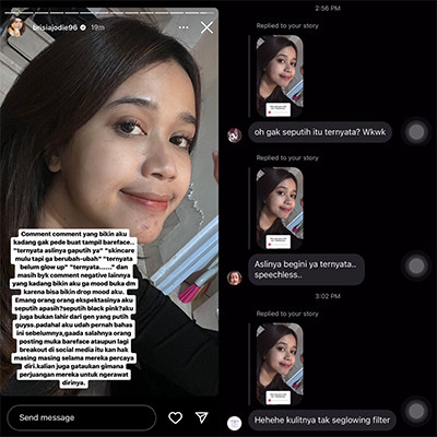 Apresiasi Diri Sendiri, Brisia Jodie Berani Tampil Bareface di Media Sosial