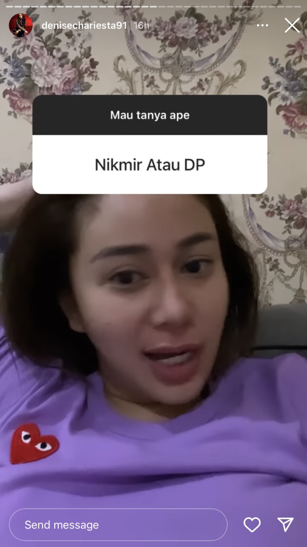 Sindir Nikita Mirzani yang Ikut Campur soal Perselingkuhannya, Denise Chariesta: Mulutnya Tuh Kasar