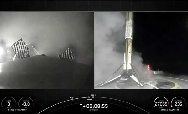 SpaceX Luncurkan 52 Satelit Starlink, Roket Falcon 9 Sukses Mendarat di Pasifik