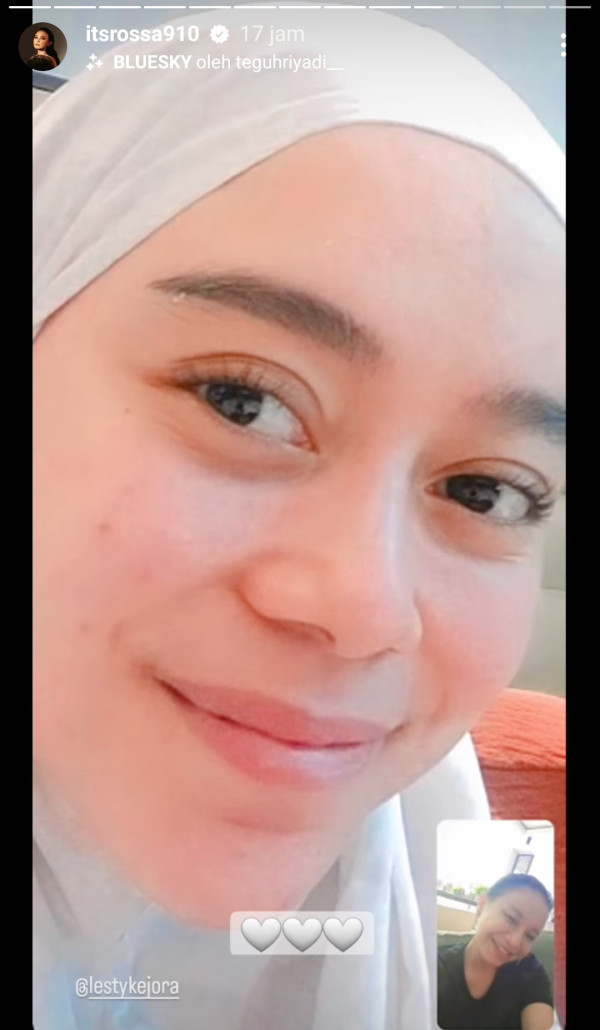Video Call Bareng Rossa, Wajah Lesti Kejora Tersenyum dengan Mata Sembab