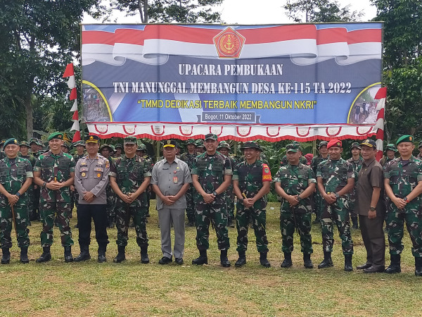 Korem 061 Suryakencana Bogor Bangun 1,7 Km Jalan Desa Penghubung 2 Kecamatan