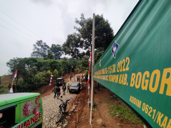 Korem 061 Suryakencana Bogor Bangun 1,7 Km Jalan Desa Penghubung 2 Kecamatan