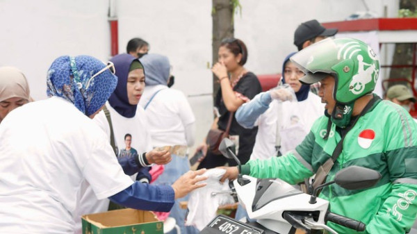 UKM Sahabat Sandi Tebar Voucher BBM Murah, Ringankan Beban Ojol di Tangsel