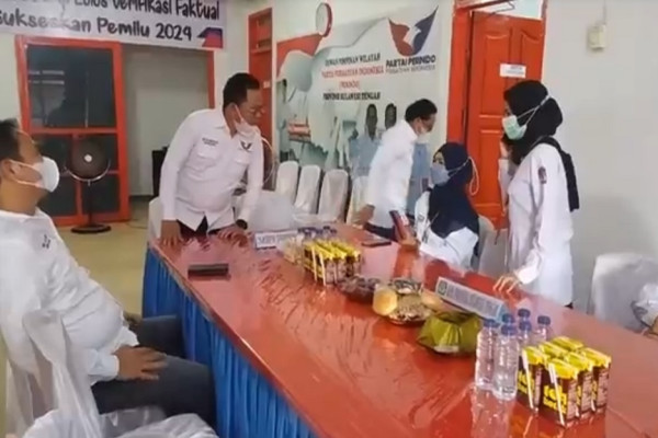 Datangi Kantor Perindo Sulteng, Ini yang Dilakukan Tim Verifikator KPU