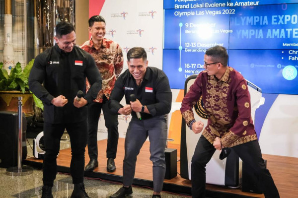 Dari OB ke LA, Sandiaga Ajak Kawula Muda Tiru Semangat Atlet Binaraga