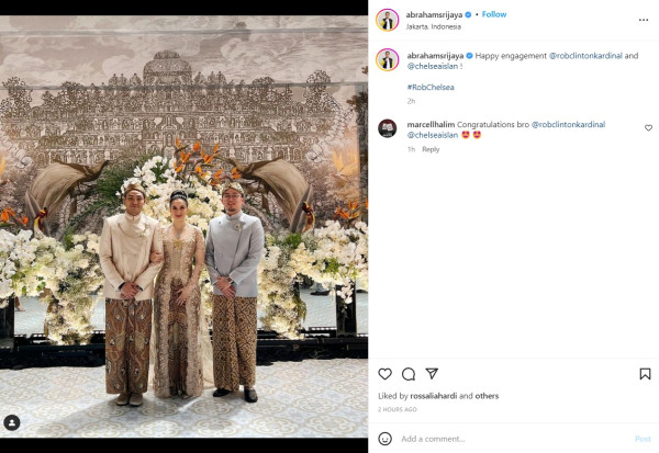 Potret Lamaran Chelsea Islan-Rob Clinton, Kental Adat Jawa dan Batak