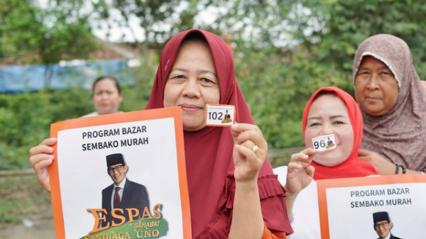 Ringankan Beban Rakyat, ESPAS Sahabat Sandiaga Uno Bagikan Voucher Sembako Murah