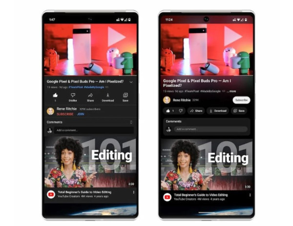 Fitur Terbaru YouTube di HP, Pinch to Zoom!