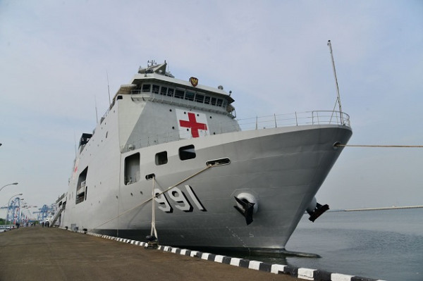 KRI Wahidin Sudirohusodo Jadi RS Terapung, Prabowo Banggakan Kemampuan Anak Bangsa Buat Kapal Rumit