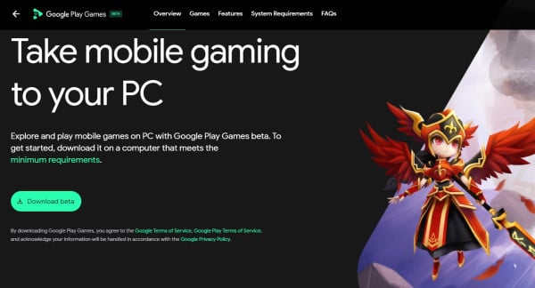 Link dan Cara Download Google Play Games untuk PC