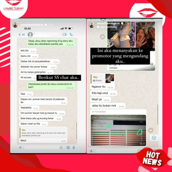 Nia Ramadhani Klarifikasi usai Dituduh Serobot Kursi Penonton di Konser MLTR