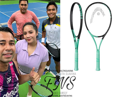 5 Item yang Dipakai Nagita Slavina saat Main Tenis, Harganya Bikin Netizen Insecure