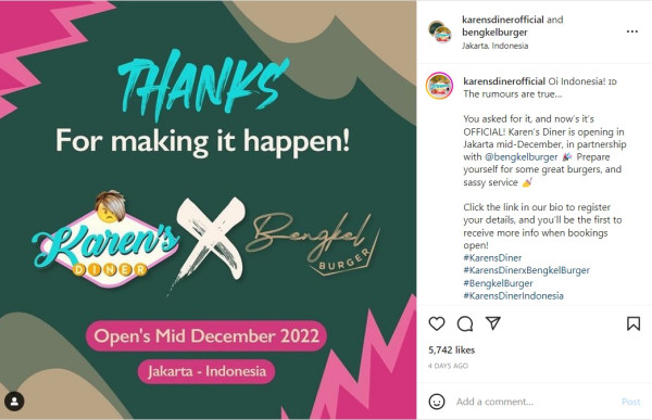 Restoran Karen’s Diner Akan Buka di Jakarta, Usung Konsep Pelayan Marah-marah