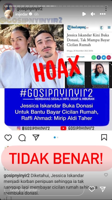 Disebut Buka Donasi untuk Bayar Cicilan Rumah, Jessica Iskandar Ngamuk