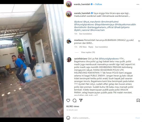 Rumah Wanda Hamidah Digeruduk, Pagar Ditutup Seng dan Air Dimatikan
